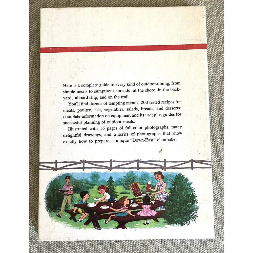 1961 Betty Crocker's Outdoor Cook Book Recipe Camping Canoe Hiking Grilling